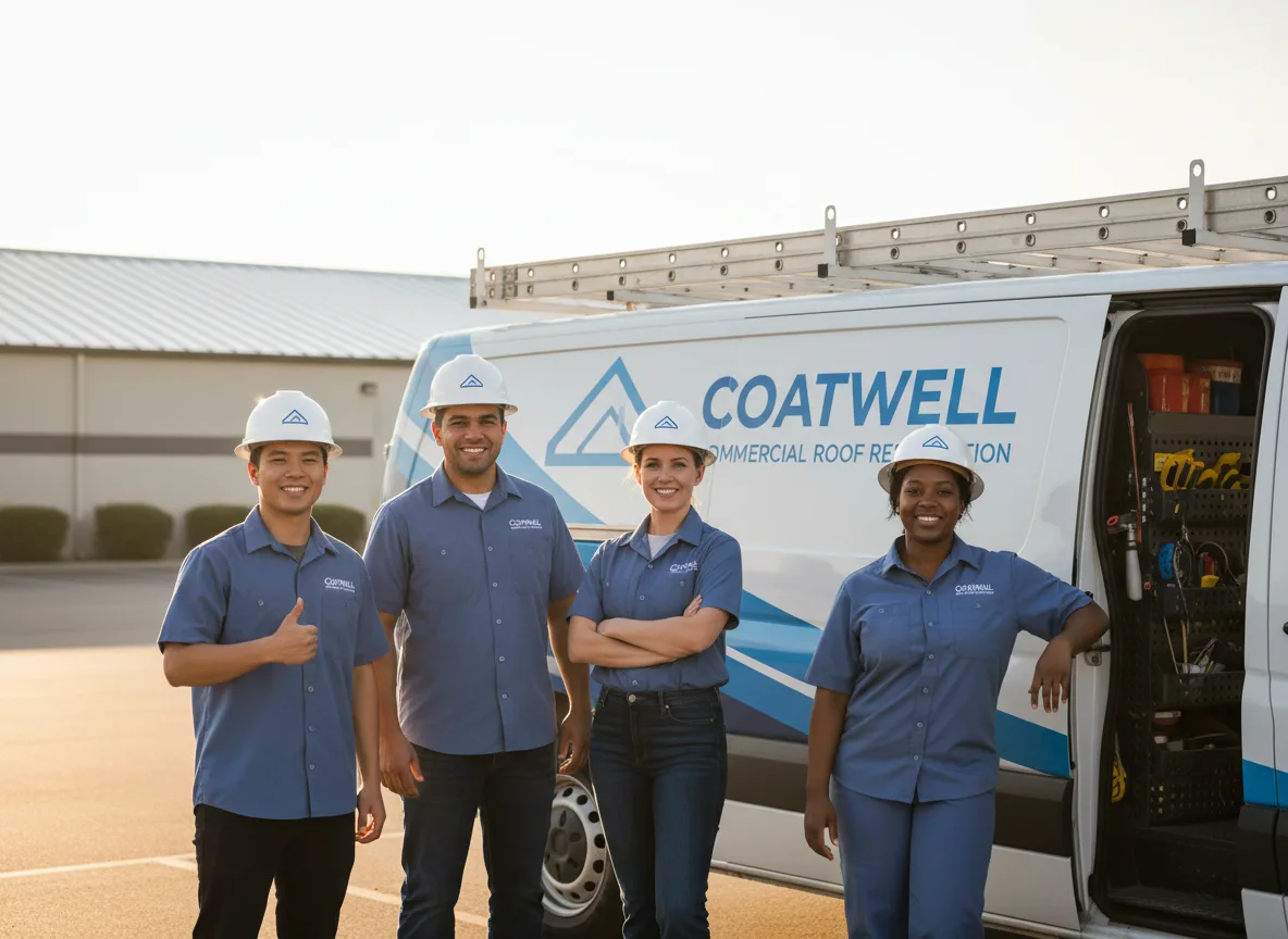 Commercial roof coating company in Afton, IA
