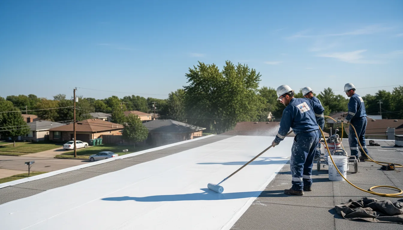 Commercial roof coating in Afton, IA near me